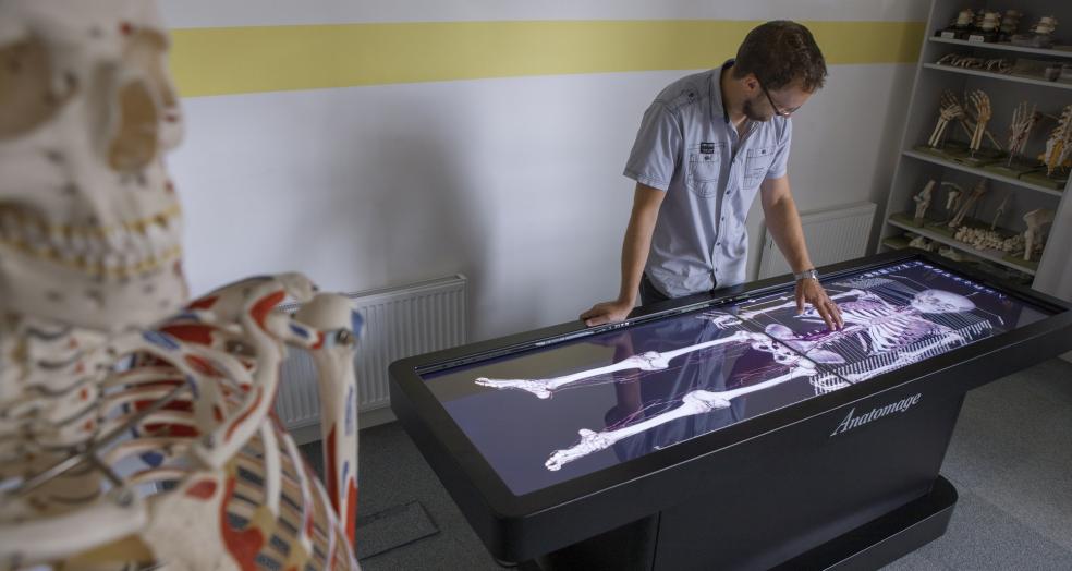 Virtual dissection table a first for Plymouth medical school The